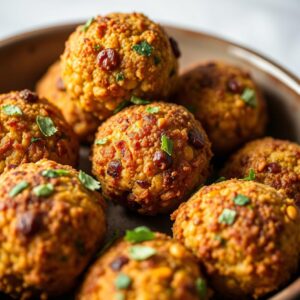 Golden Mediterranean Baked Falafel Delights - Vegan - Easy Daily Kitchen