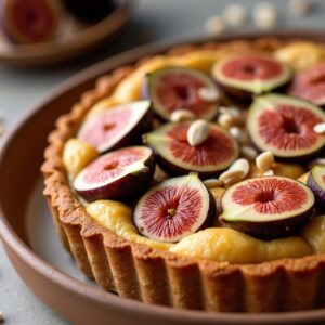 Rustic Fig and Almond Frangipane Tart - Vegetarian - Easy Daily Kitchen