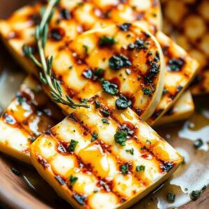Zesty Herb-Infused Grilled Halloumi - Vegetarian - Easy Daily Kitchen