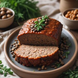 Savory Plant-Based Lentil Mushroom Loaf - Vegan - Easy Daily Kitchen