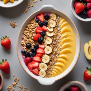 Tropical Delight Mango Smoothie Bowl - Vegetarian - Easy Daily Kitchen