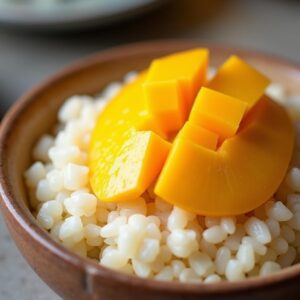 Tropical Morning Delight with Mango Sticky Rice - Vegan - Easy Daily Kitchen