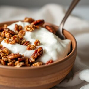 Autumn Bliss Maple Pecan Granola Parfait - Vegetarian - Easy Daily Kitchen