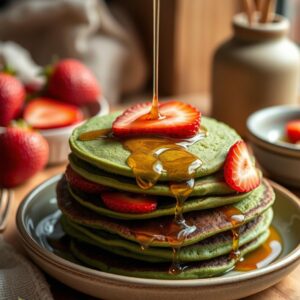 Wholesome Matcha Pancakes - Vegetarian - Easy Daily Kitchen