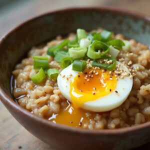 Umami Oatmeal Breakfast Bowl - Vegetarian - Easy Daily Kitchen