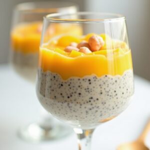 Tropical Sunrise Chia Parfait - Vegan - Easy Daily Kitchen