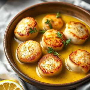 Golden Seared Scallops in Zesty Lemon Butter - High Protein - Easy Daily Kitchen