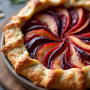Rustic Plum and Almond Galette - Vegetarian - Easy Daily Kitchen