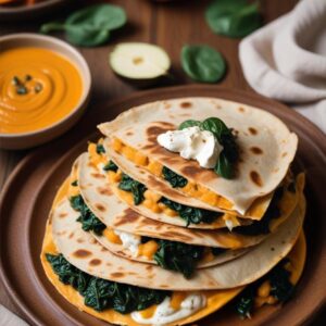 Autumn Harvest Quesadilla - Vegetarian - Easy Daily Kitchen