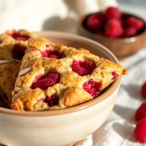 Berry-Almond Morning Bliss Scones - Vegetarian - Easy Daily Kitchen