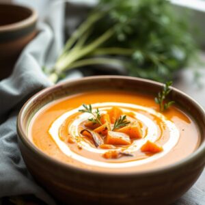 Golden Ginger Carrot Soup - Vegan - Easy Daily Kitchen
