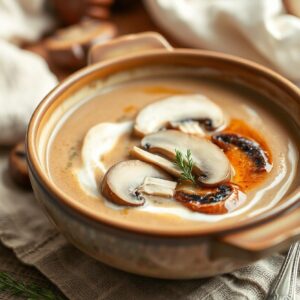 Autumn Comfort Chestnut and Mushroom Bisque - Vegetarian - Easy Daily Kitchen
