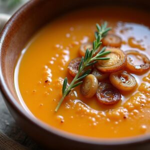 Rustic Roasted Onion and Thyme Soup - Vegetarian - Easy Daily Kitchen