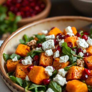 Autumn Harvest Pumpkin and Feta Salad - Vegetarian - Easy Daily Kitchen