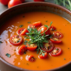 Rustic Roasted Tomato and Fennel Soup - Vegetarian - Easy Daily Kitchen