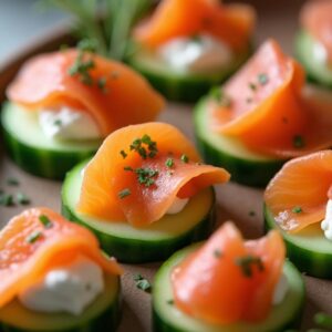 Savory Salmon Cucumber Bites - Low Calorie - Easy Daily Kitchen