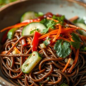 Firecracker Soba Noodle Salad - Vegan - Easy Daily Kitchen