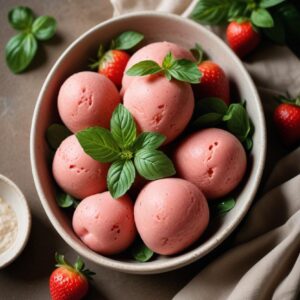 Summer Berry Basil Bliss Sorbet - Vegan - Easy Daily Kitchen
