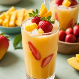 Tropical Strawberry Mango Bliss - Low Calorie - Easy Daily Kitchen