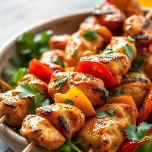 Zesty Sweet Chili Glazed Chicken Skewers - Halal - Easy Daily Kitchen