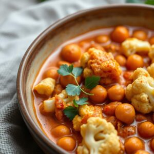 Spiced Cauliflower & Chickpea Tikka Masala - Vegetarian - Easy Daily Kitchen