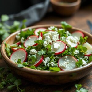 Crisp Watercress and Zesty Radish Medley - Low Calorie - Easy Daily Kitchen