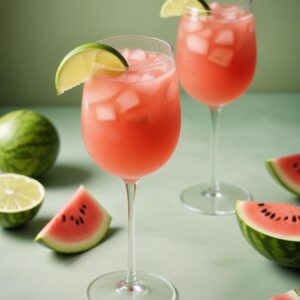 Refreshing Watermelon Lime Spritzer - Low Calorie - Easy Daily Kitchen