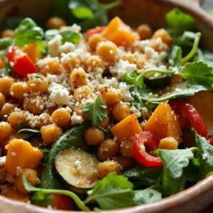 Autumn Harvest Chickpea Salad - Vegetarian - Easy Daily Kitchen