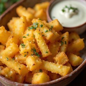 Gourmet Polenta Fries with Luxurious Truffle Aioli - Vegetarian - Easy Daily Kitchen