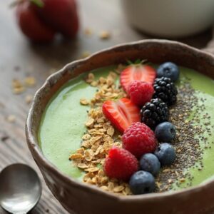 Matcha Bliss Smoothie Bowl - Low Calorie - Easy Daily Kitchen