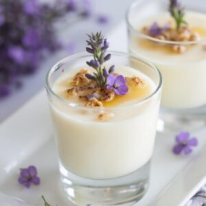 Heavenly Lavender Honey Panna Cotta - Vegetarian - Easy Daily Kitchen