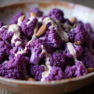 Vibrant Cauliflower with Creamy Almond Duo - Vegetarian - Easy Daily Kitchen