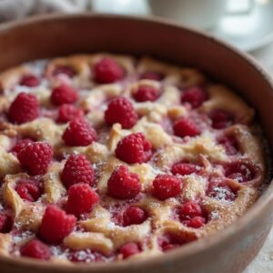 Elegant Raspberry-Almond Clafoutis - Vegetarian - Easy Daily Kitchen