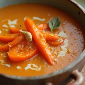 Golden Roasted Carrot and Ginger Soup - Vegan - Easy Daily Kitchen
