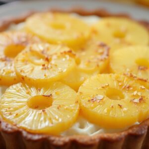 Tropical Delight Pineapple-Coconut Tart - Vegetarian - Easy Daily Kitchen