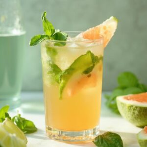 Tropical Starfruit Basil Mojito - Vegan - Easy Daily Kitchen