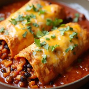Hearty Sweet Potato & Black Bean Enchiladas - Vegetarian - Easy Daily Kitchen
