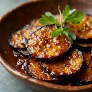 Savory Teriyaki Aubergine Steaks - Vegan - Easy Daily Kitchen